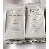 【まとめ買い】 スコッティ ウェットティシュー 純水99% ノンアルコール 詰替用 (2セット)