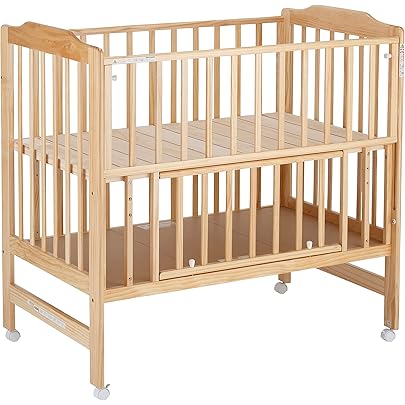 Amazon.co.jp: カトージ ベビーベッド ハイタイプ 日本製 ツーオープン