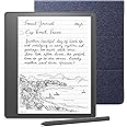 【セット買い】Kindle Scribe キンドル スクライブ (64GB) 10.2インチディスプレイ Kindle史上初の手書き入力機能搭載 プレミアムペン付き【純正ファブリック 折りたたみカバー (ブルー) セット】