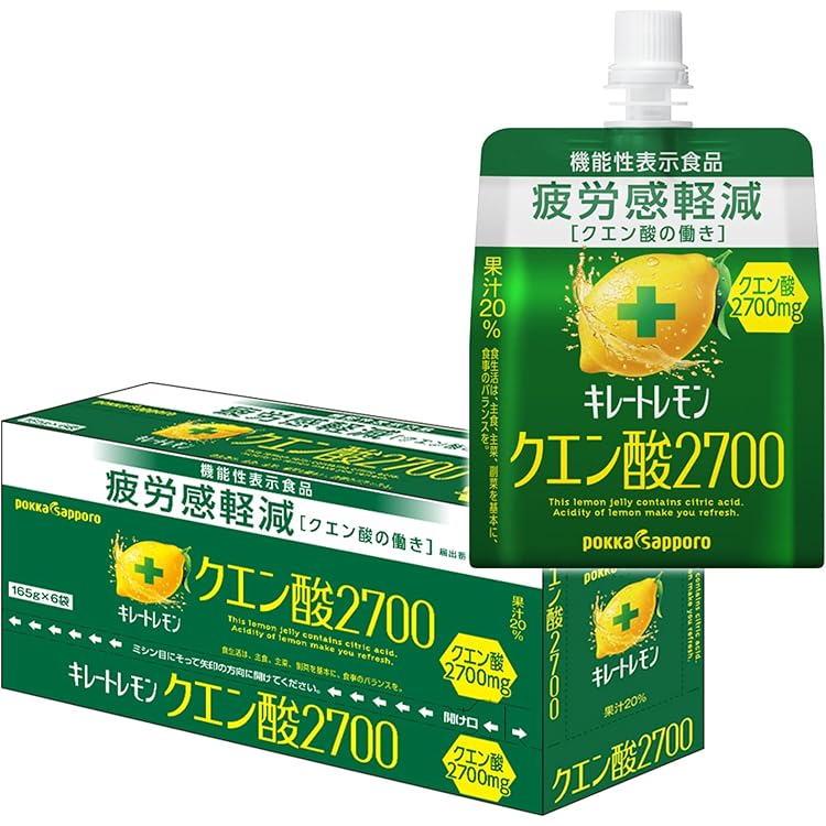 Amazon.co.jp: キレートレモンMUKUMIゼリー165g×6個 機能性表示食品