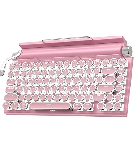 Amazon.co.jp: タイプライター型 レトロ メカニカルキーボード LED