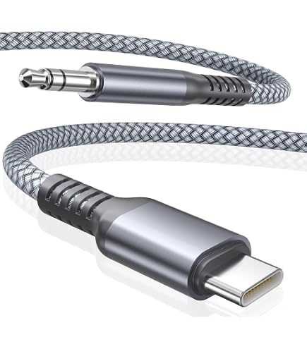 MOSWAG USB-C Auf 3,5mm Kabel – 2 Meter, Hi-Fi Sound, Für Samsung, Google Pixel, OnePlus & Mehr