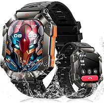 Amazon | 【Amazon限定プランド】スマートウォッチ 軍用 smart watch 