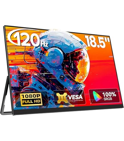 WUAWE 16インチ モバイルモニター 1920×1200P 60Hz レッド Amazon.com