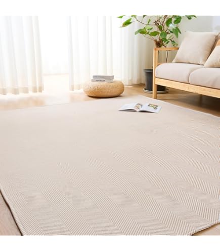 Amazon | FLIIRITAIA ラグ ネイビー 200*250cm 3畳 リネン風