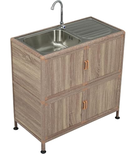 Amazon.co.jp: 洗面ボール シンク 陶器製 流し台 簡易洗面台セット