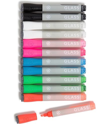 Amazon.co.jp: ARTEZA ガラスボードマーカー、ホワイトボード、ミラー