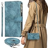 Oppo Reno7 A / Reno9 A ケース 手帳型 ショルダー ストラップケース スマホショルダー カードケース Reno9A Reno7A ケース カバー ネノ 7A 9A OPG04 au A201OP CPH2353 SIMフリー ワイモバイル 楽天モバイル 全対応 Reno 7A 9A ケース おっぽ oppo ネノ7A ネノ9A カバー OPPOreno7a OPPOreno9a ネノ7 A ネノ9 A オッポ Reno7A OPG04 スマホケース 手帳型 カバー case 適用 【iCoverCase】 ストラップホール付き カード収納 バッグ マグネット 留め具 肩がけ 首掛け 斜め掛け カードケース ファスナー型 ストラップ付き カバー ショルダーケース クロスボディケース カード入れ スマホケース 携帯カバー レトロ ブルー レトロ ターコイズ