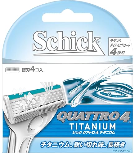 Amazon.co.jp: Schick(シック) シック クアトロ4 4枚刃 替刃 (4コ入