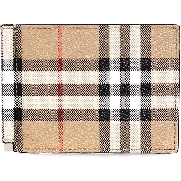 Amazon | [BURBERRY] [バーバリー] マネークリップ 2つ折り財布 メンズ
