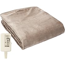 Amazon | ライフジョイ 電気ひざ掛け 日本製 ダークブラウン 140cm
