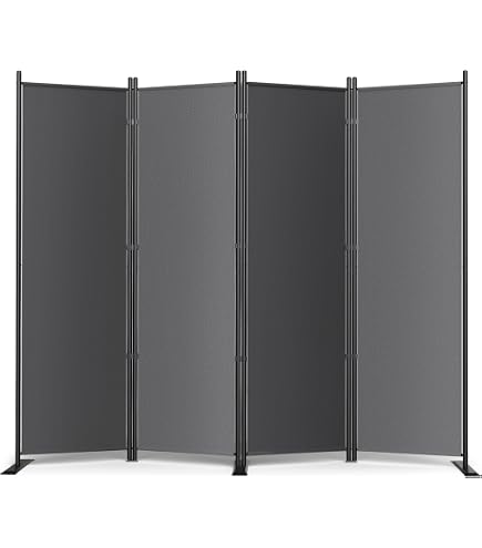 Amazon｜Kokorona パーテーション 間仕切り 4連 カバーストリップ付き