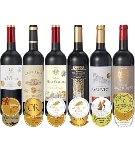 Amazon.co.jp: ALL金賞フランス赤白ワイン(格上2本入)6本セット(白