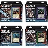 Magic The Gathering Universes Beyond Warhammer 40,000 Commander Deck Bundle – Includes 1 The Ruinous Powers, 1 Necron Dynasti