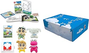 【オリジナルデザインBOXでお届け】「クレヨンしんちゃん『オラと博士の夏休み』~おわらない七日間の旅~」プレミアムボックス -Switch +クレヨンしんちゃんグッズセット(サトーココノカドー柄レジ袋風エコバッグ、ぬいぐるみマスコット(パジャマしんちゃん・ひまわり・シロ・ワニ山さん))付き (【初回生産特典】 サウンドトラックダウンロードIDカード(主題歌や体操歌など全6曲収録) &amp;【Amazon.co.jp限定】オラ夏ピンバッジ 同梱)