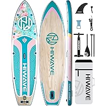 Amazon | Hiwave空気入りパドル11'*34'*6'超ワイド支持板、350 lb
