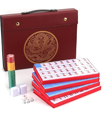 Mose Cafolo Professional Chinese Mahjong Game Set 146 Numbered