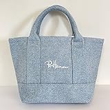 ロンハーマン ロゴ刺繍トートバッグ 麻