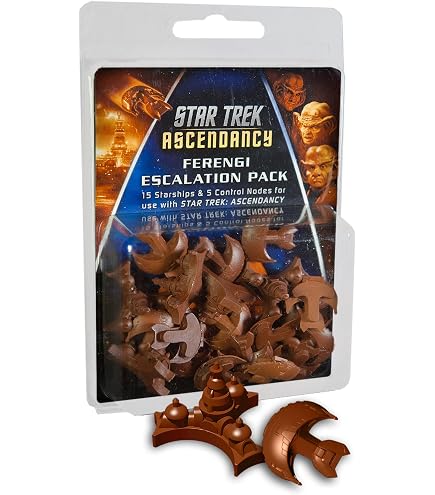 Gale Force Nine - Star Trek: Ascendancy - Klingon Ship Pack - 15 Navi E 5 Nodi Di Controllo - Espansione Gioco Da Tavolo - 3