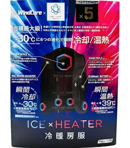Amazon.co.jp: TohokuAce, 2026 Model Workman, Windcore Peltier Vest