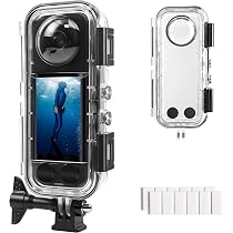 Amazon | FitStill 40M 潜水ケースInsta360 X5専用防水HD光学ガラス