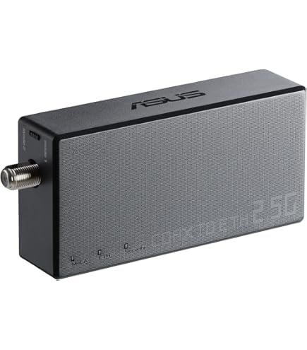 Amazon.co.jp: ASUS 2.5Gbps Ethernet Over Coax Adapter Starter Kit