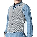 [児島ジーンズ] 21oz ワークベスト ヘビーオンス
