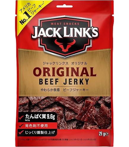 Amazon | ジャックリンクス ビーフジャーキー ペッパー味 310 g | ノー