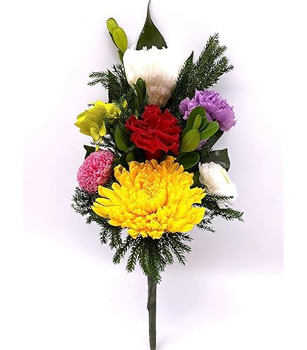 特選仏花　お供え花　胡蝶蘭　花瓶付き　大　一対　造花無し　プリザーブドフラワー 仏花 プリザーブドフラワー 送料無料 枯れない花 お仏壇 お供え