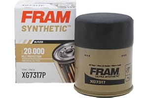 FRAM Ultra Synthetic Automotive Replacement Oil Filter, Designed for Synthetic Oil Changes Lasting up to 20k Miles, XG7317 with SureGrip (Pack of 1)
