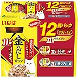 いなば 金のだしカップ 11歳からのバラエティ 70g ×12個