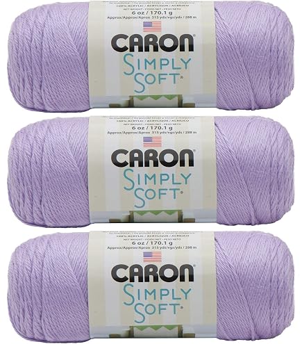 3 Gomitoli Caron Simply Soft Brites Filato Acrilico, Colore Berry Blue, 864 Metri Totali - 2