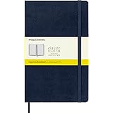 Moleskine Classic Notebook, Large, Squared, Sapphire Blue, Hard Cover (5 x 8.25)