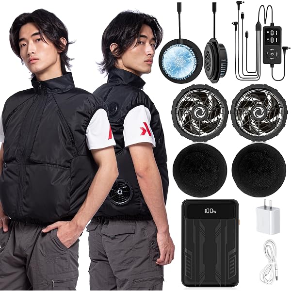 Amazon.co.jp: [Hon&Guan] 空調作業服用 バッテリー ファン付きウェア