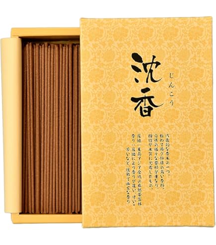 Amazon.co.jp: カメヤマ 沈香 煙少香 桐箱入 約120g 約305本 お線香 お