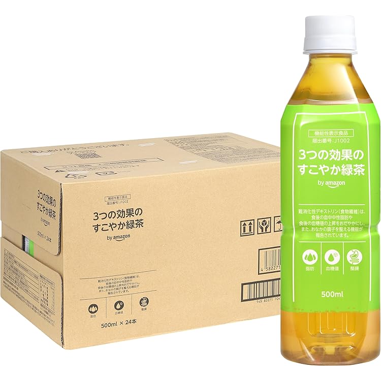 Amazon.co.jp: 緑茶 つづけるプラス カラダのための緑茶 500ml 24本