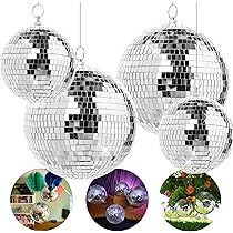 Amazon.co.jp: SPARKLINGBALLS - 大きなシルバーディスコボール4
