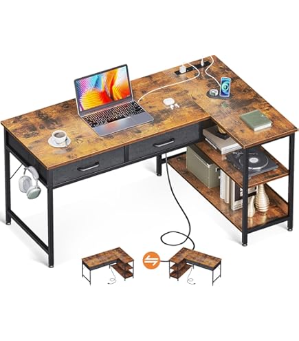 Amazon | L字デスク ゲーミングデスク 机 PCデスク 幅98cm パソコン