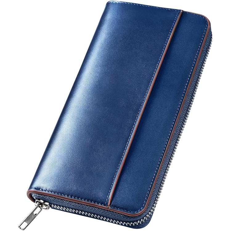 Amazon | jxleichi 財布 メンズ 長財布 栃木レザー 本革 さいふ YKK