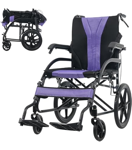 Amazon | ESLUVE 介助型車椅子 車いす 折り畳み式 軽い車椅子 簡易