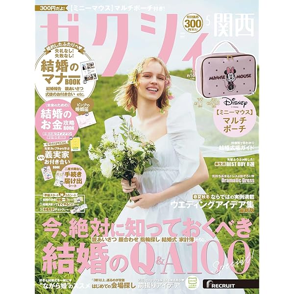 ゼクシィ東海 2026年 5月号 特別付録 【ミニーマウス】マルチポーチ