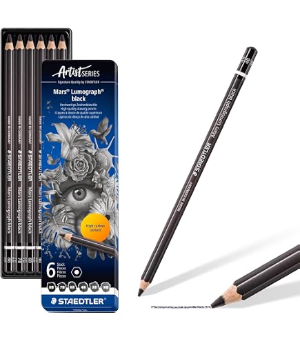 Amazon | ステッドラー 描画用高級鉛筆 マルス ルモグラフ ブラック 8B