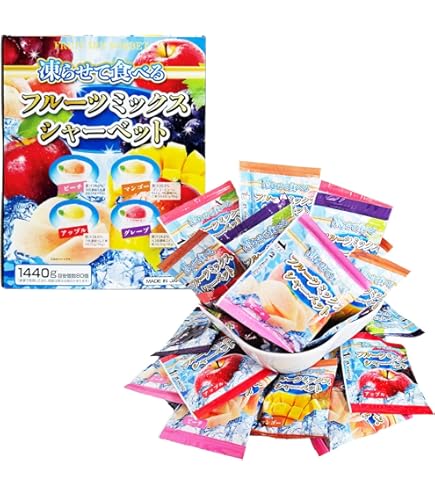Amazon.co.jp: 凍らせて食べる フルーツミックスシャーベット 4種