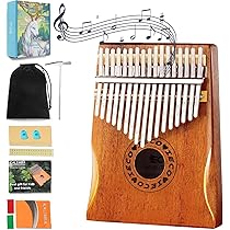 Amazon | カリンバ 初心者セット 17キー 指ピアノ ポータブル