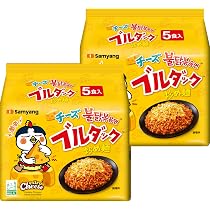 Amazon.co.jp: 【公式】ブルダック炒め麺 10食 (チーズ) : 食品・飲料