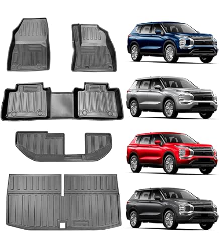 三菱 新型アウトランダーPHEV GN系前期専用　MENIIKAR 3Dフロアマット Amazon | 「MENIIKAR」三菱 アウトランダー PHEV GN系専用のフロア