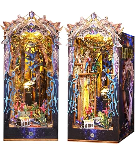 Amazon.co.jp: Spilay DIY ドールハウス ミニチュア 本 ヌック