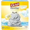Glad OdorShield Tall Kitchen Drawstring Fresh Clean Trash Bags, 13 Gallon, 110 Count by Glad