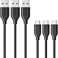 Anker USB Type C ケーブル PowerLine USB-C & USB-A 3.0 ケーブル (0.9m × 3本セット) Xperia/Galaxy/LG/iPad Pro/Air MacBook その他 Android 等 USB