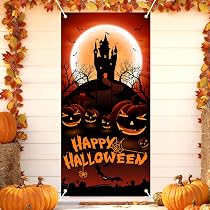 Amazon | Lausatek ハロウィン 飾り タペストリー 飾り付け 壁掛け